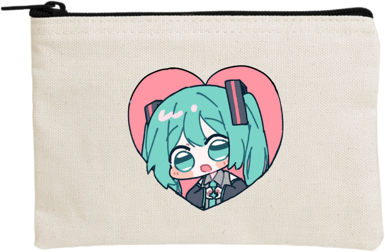 miku pencil case Beige 14