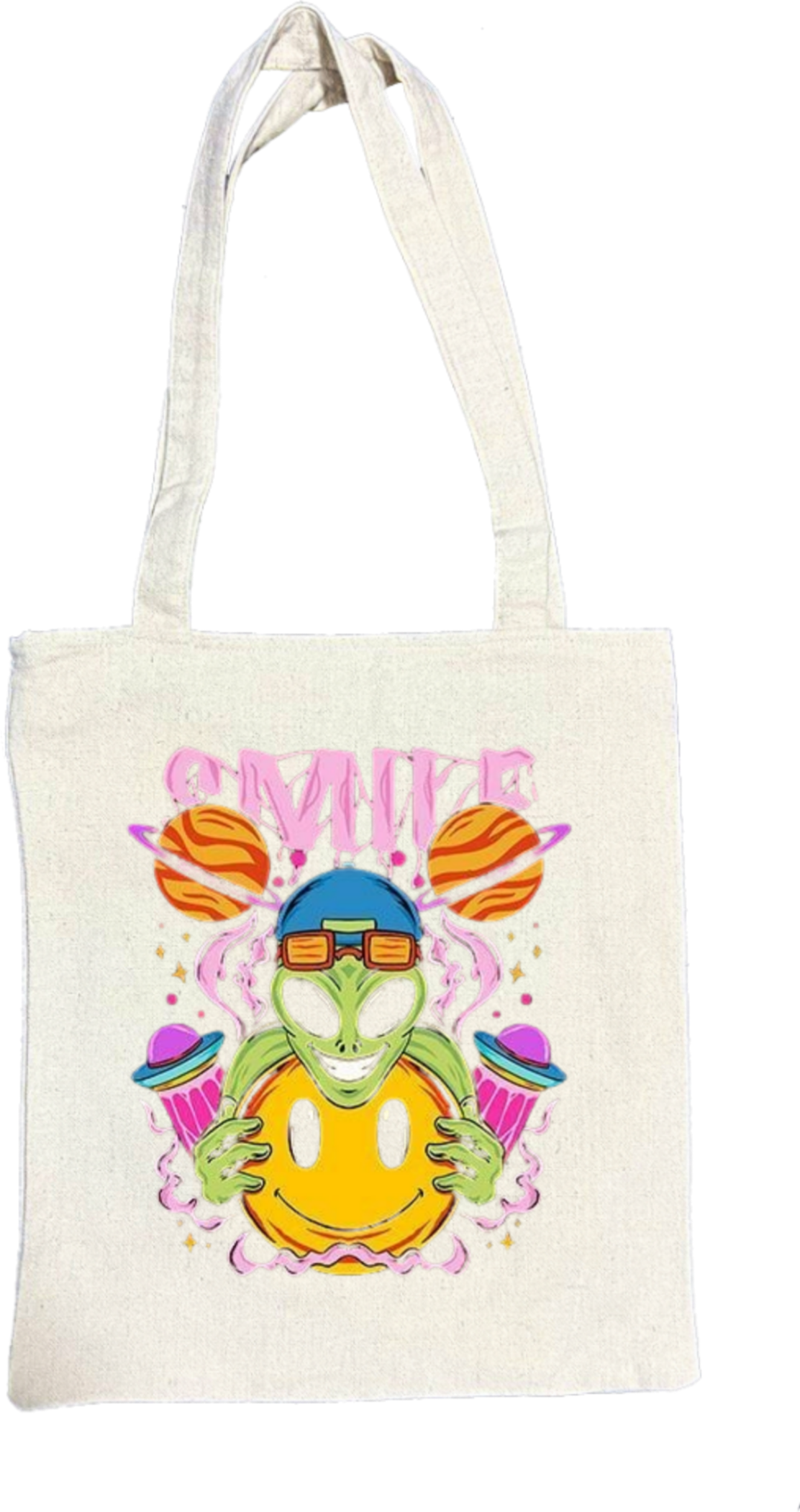 aliens tote bag Beige 14