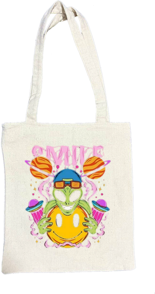 aliens tote bag Beige 14