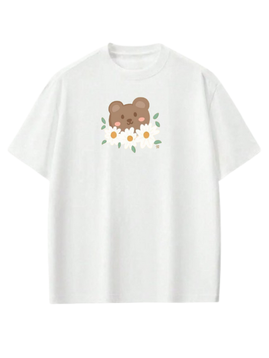 bear t- shirt White  14