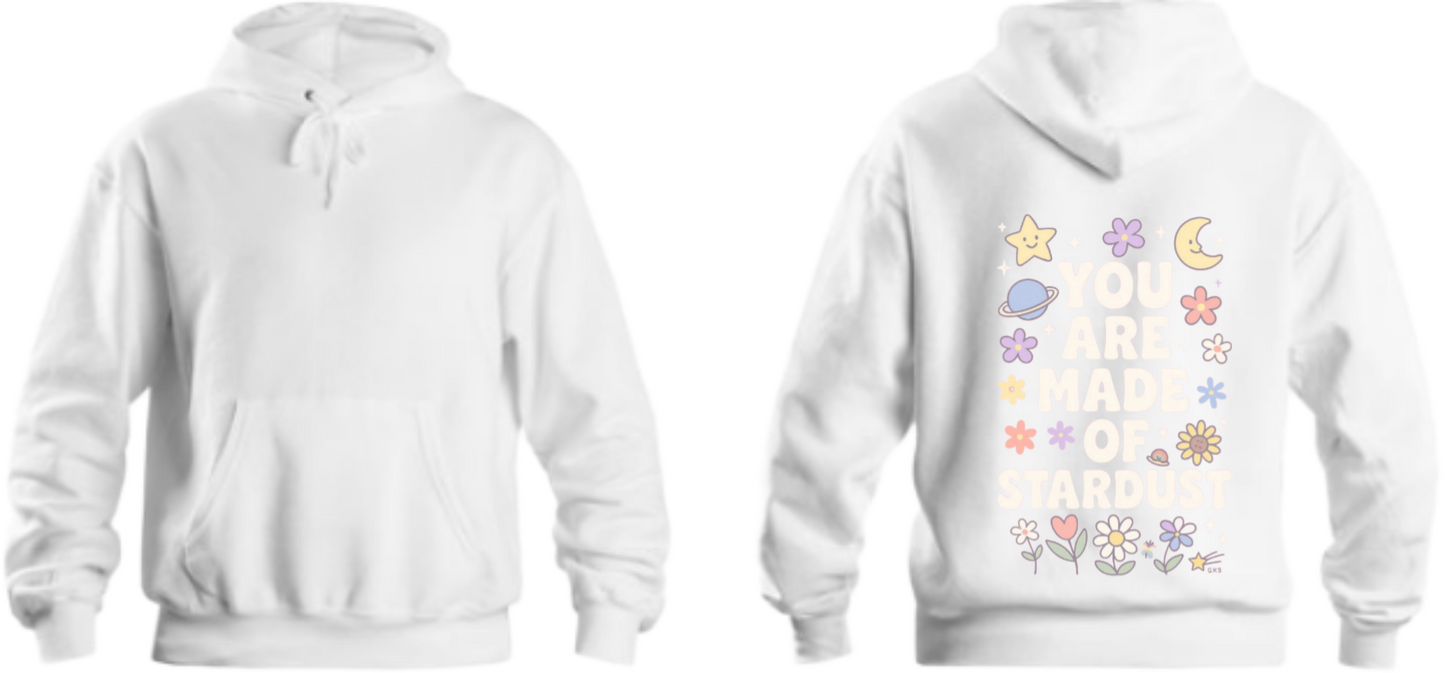 ARE MADE OF STARD One Size hoodie White Back 14