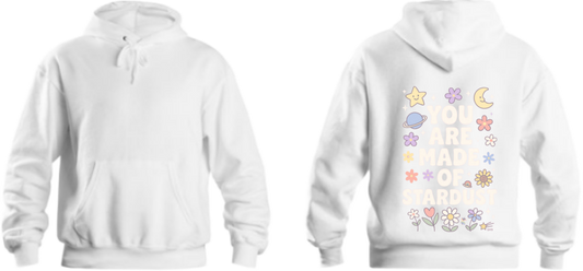 ARE MADE OF STARD One Size hoodie White Back 14
