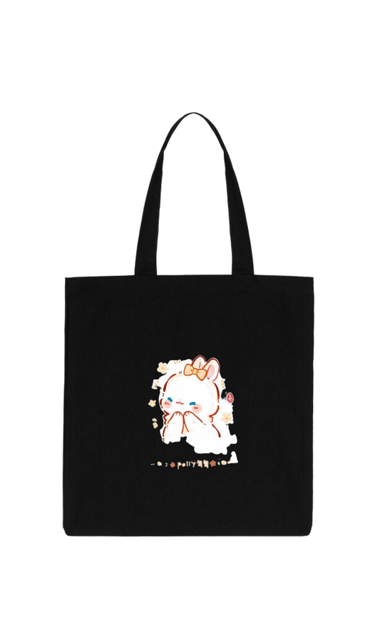 bunny tote bag White 14