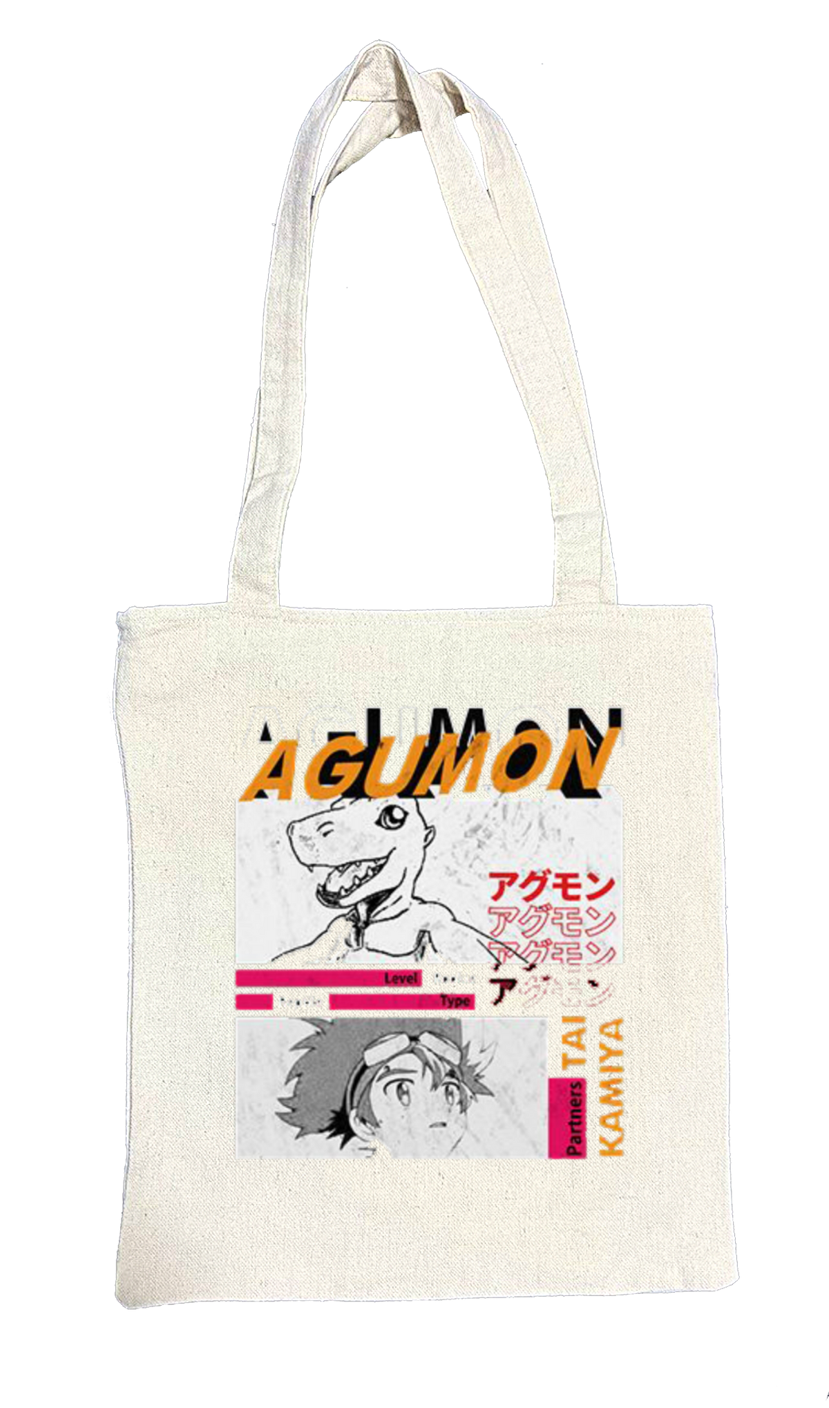 Digimon Adventure tote bag beige 14