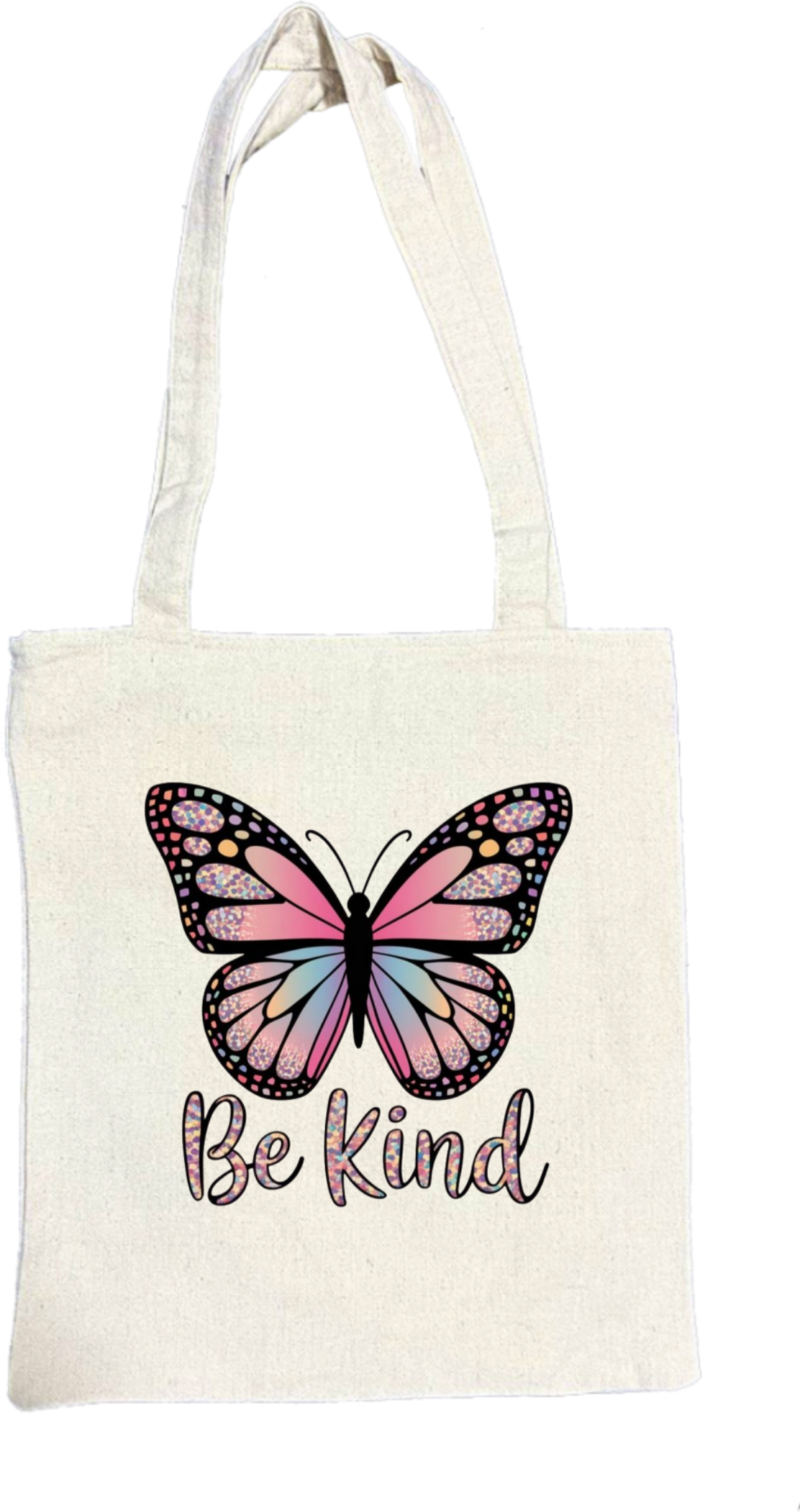 butterflies tote bag Beige 14
