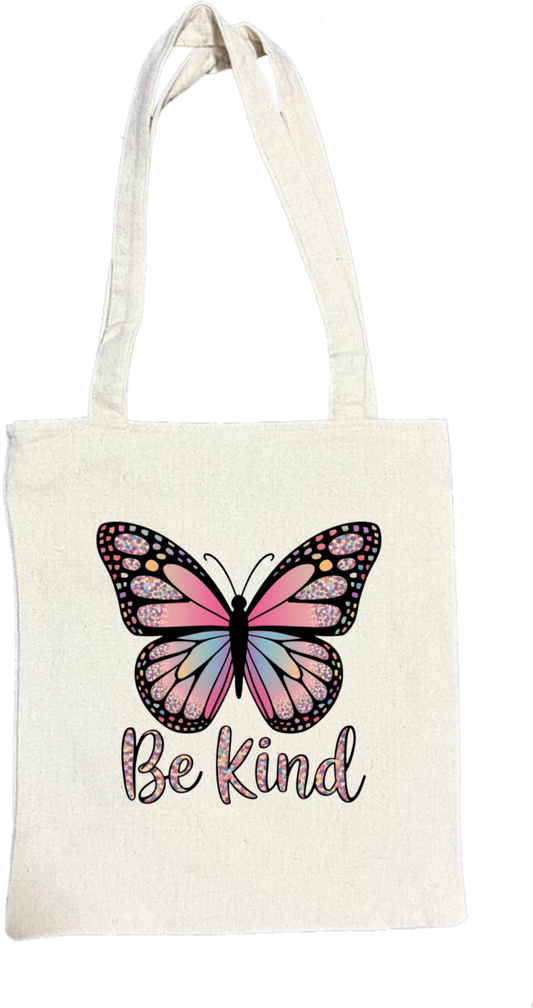 butterflies tote bag Beige 14