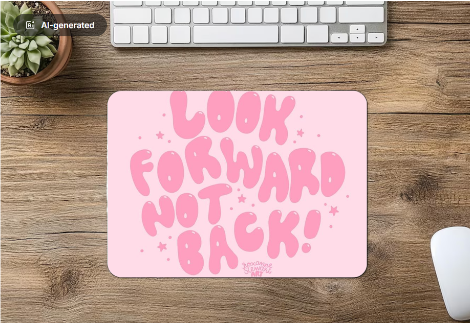 Mouse Pad LOOK FORWARD NOT BACK!