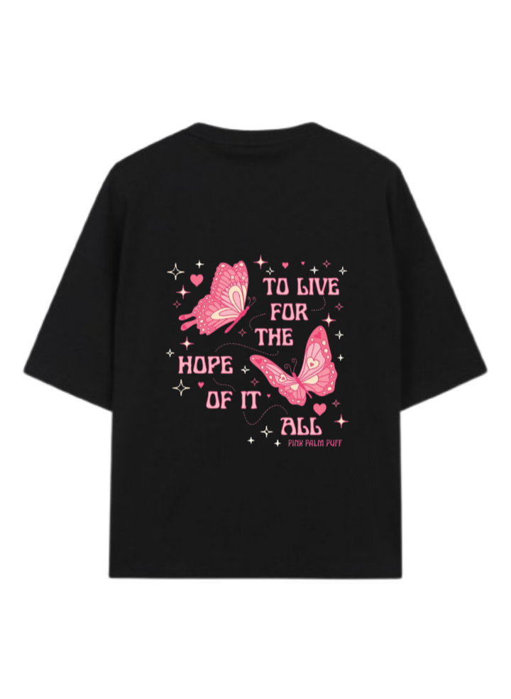 butterflies t- shirt Black Back 14