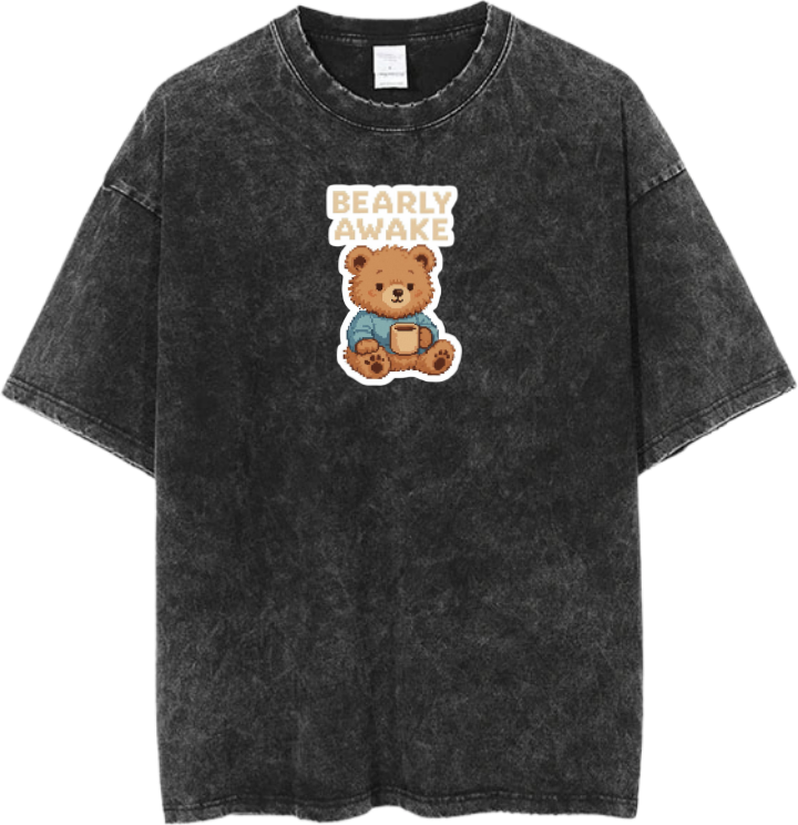 bear t- shirt Washed 14