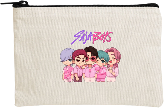 Hunterix kpop wallet pencil case Beige 14