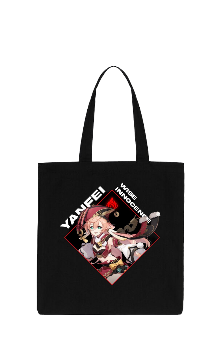 Genshin Impact Yanfei tote bag Black 14