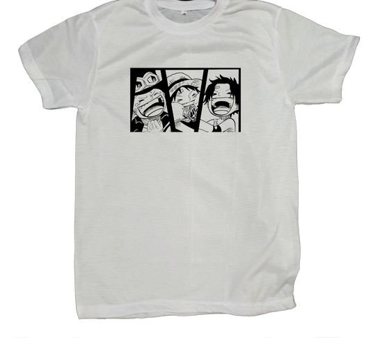 one piece t- shirt fat White 14