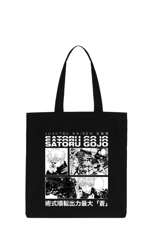 jujutsu kaisen GOJO  tote bag Black 14