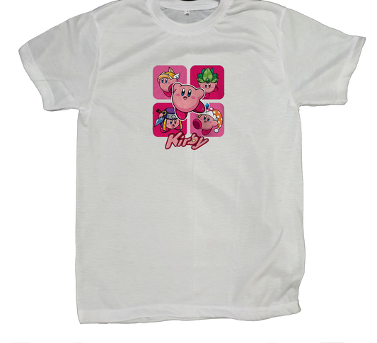 Cute Anime Kirby T-Shirt – Kawaii Graphic Tee, Soft Casual fit Sleeve Shirt for Women, Men, Teens, and Gaming Fans 14