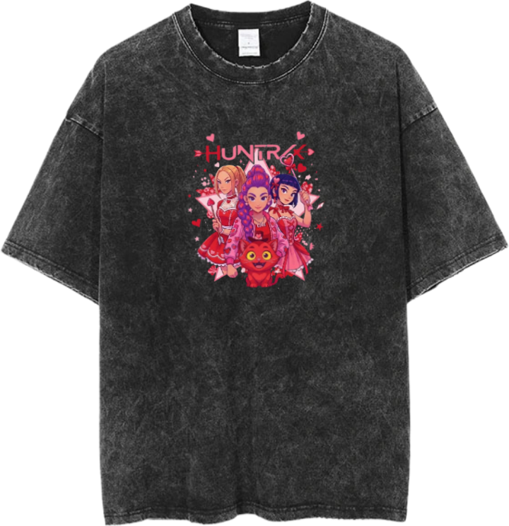 Hunterix kpop  t- shirt Washed  14