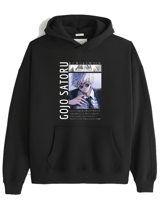 jujutsu kaisen GOJO Oversize  Hoodie Black 14