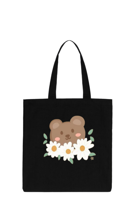 bear tote bag Black 15