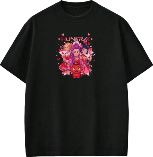 Hunterix kpop  t- shirt Black 14
