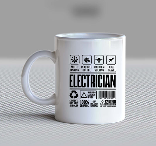 ELECTRICIAN Back text Mug 14