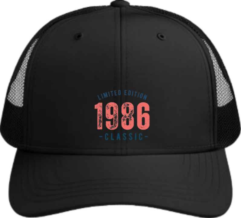 age Baseball cap Black 1986