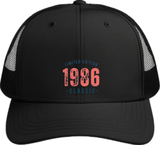 age Baseball cap Black 1986
