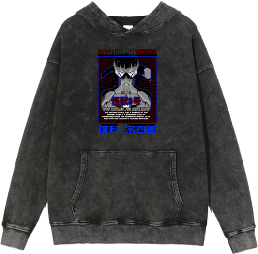 Kaiju No. 8 Over Size hoodie Washed 14