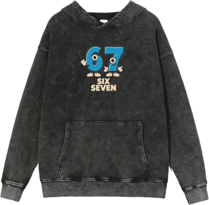 67 designs Oversize Hoodie Washed 14