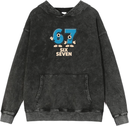 67 designs Oversize Hoodie Washed 14