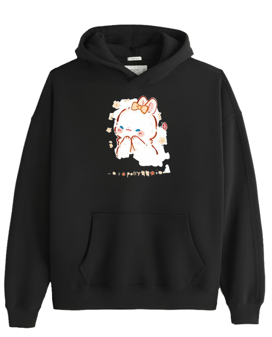 bunny Oversize Hoodie Black 14