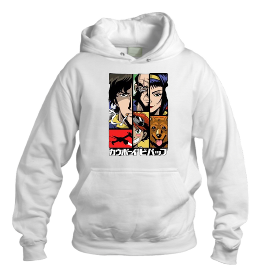 Cowboy Bebop Over Size hoodie White 3
