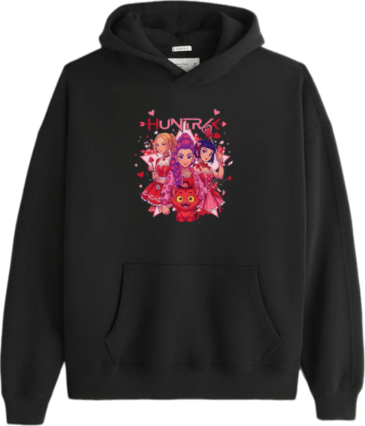 Hunterix kpop Oversize  Hoodie Black 14