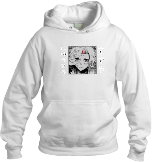 okyo Ghoul One Size hoodie White 14