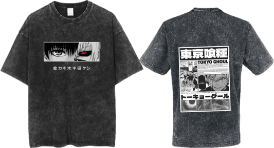 Tokyo ghoul t- shirt One Size Washed Back 14