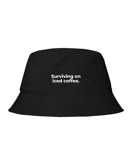 Bucket hat Fishman hat cap Surviving on iced coffee 151