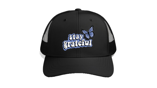 Baseball cap Black stay grateful 198