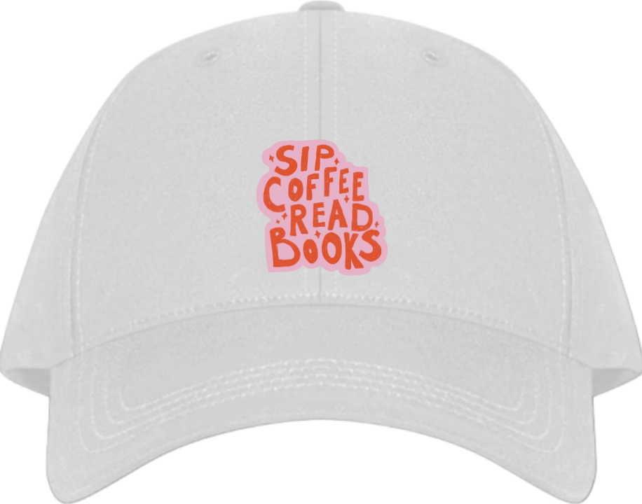SIP COFFEE READ BOOKS Baseball cap White 152