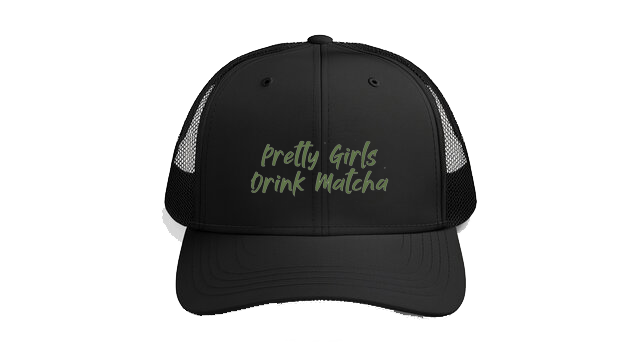 Baseball cap Black Pretty Girls Drink Matcha 205