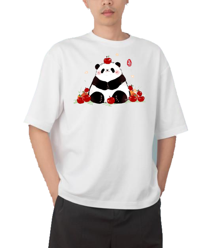 PANDA Oversize Hoodie White 15