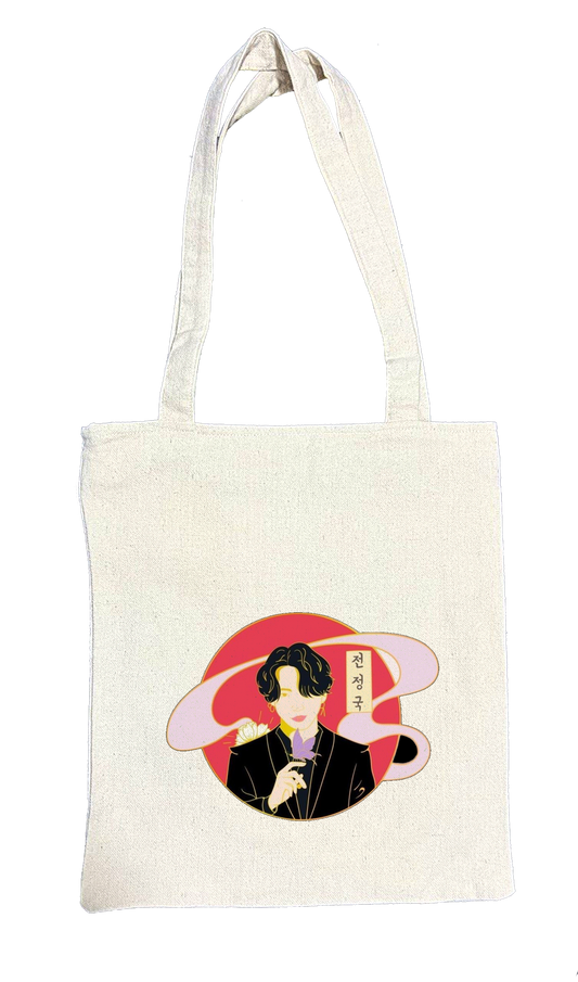 BTS tote bag beige 15