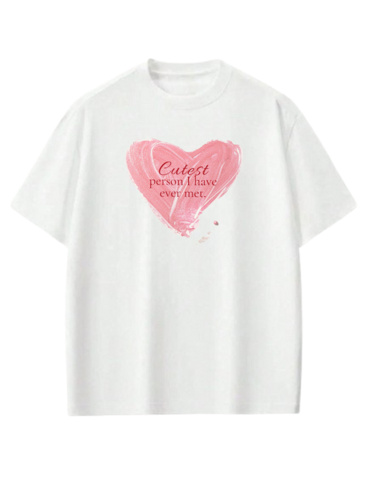 VaIentine coupIe t- shirt White 15