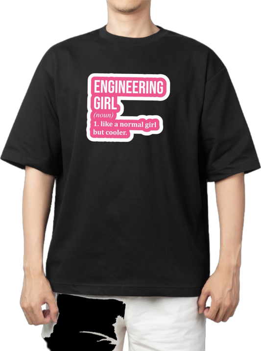 names t- shirt One Size Black ENGINEERING GIRL (noun) 1. like a normal girl but cooler. 15