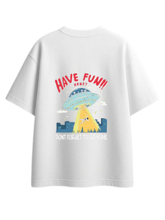 aliens One Size t- shirt White Back 15