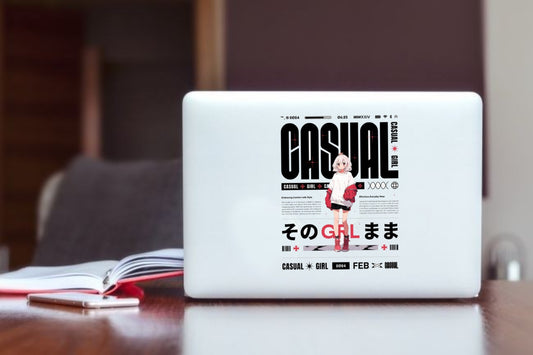 RANDOM ANIME GIRL Laptop Sticker 15