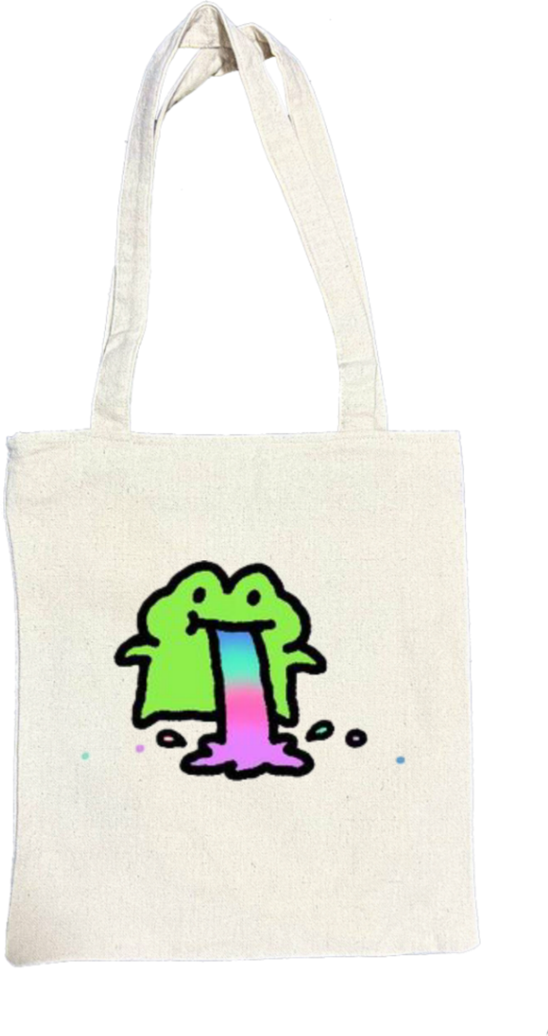 Frog tote bag beige 15