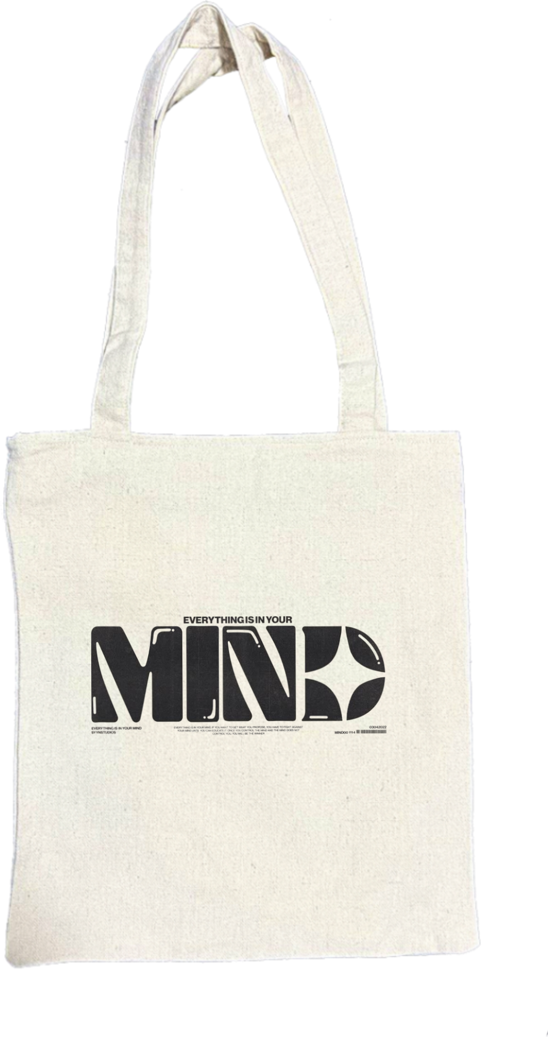 EVERYTHING IS IN YOUR MIND tote bag beige 74