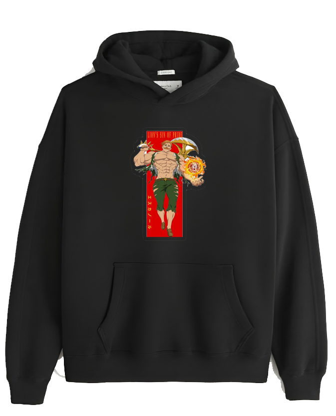 Anime Nanatsu no taizai seven deadly sins Oversize Hoodie Black 15