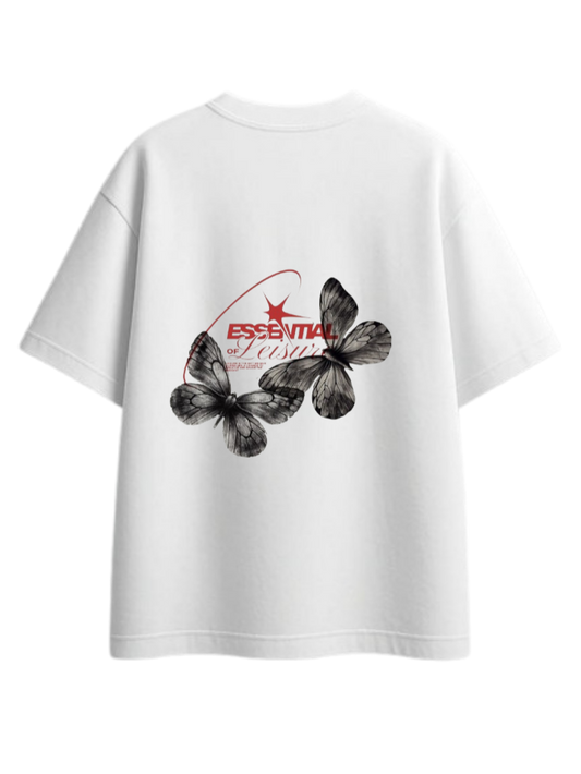 butterflies t- shirt White Back 15