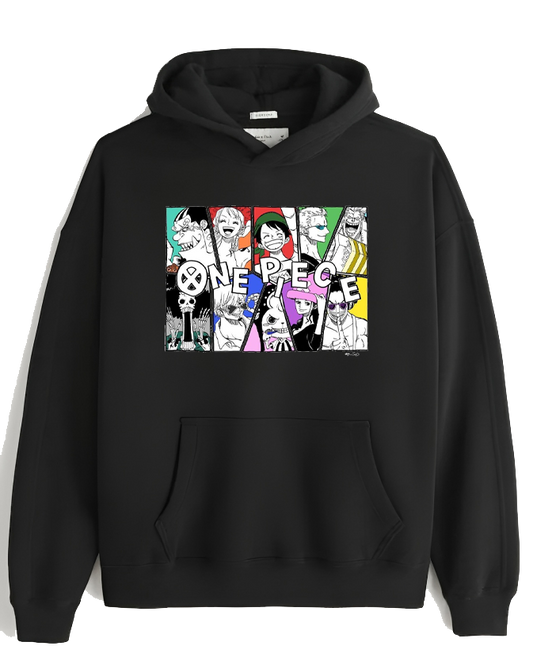 one piece One Size hoodie Black 14