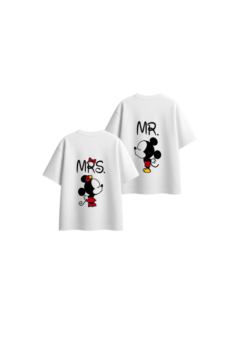 VaIentine coupIe t- shirt White Cables Back 15