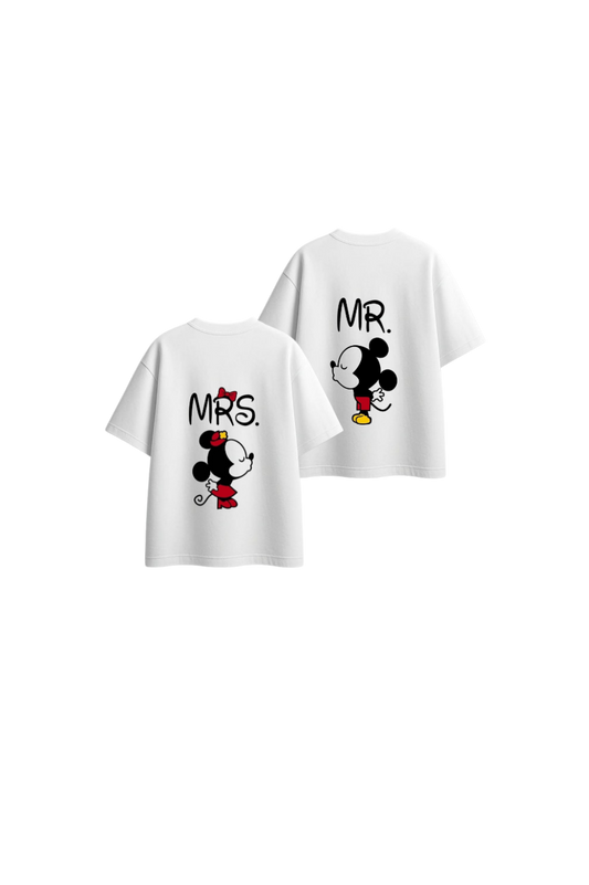 VaIentine coupIe t- shirt White Cables Back 15